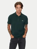Koszulki męskie - Lacoste Polo PH4012 Zielony Slim Fit - miniaturka - grafika 1
