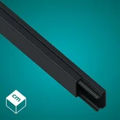 Kanały kablowe - Listwa kablowa MKI 15x25 czarna - miniaturka - grafika 1