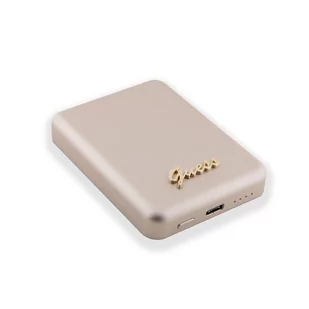 Guess Metal Script Logo 3000 mAh Magsafe powerbank (złoty) - Powerbanki - miniaturka - grafika 1