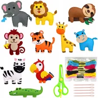 Zabawki kreatywne - Zoo Filcowe zestawy do szycia zwierząt ZESTAW KREATYWNY JEDNOROŻCE FILCOWE - miniaturka - grafika 1