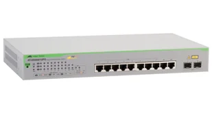 Allied Telesis AT-GS950/10PS V2-50 łącza sieciowe Nie zarządzany Gigabit Ethernet (10/100/1000) Obsługa PoE Szary - Pozostałe akcesoria sieciowe - miniaturka - grafika 1