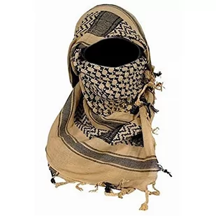 Mil-Tec Shemagh szalik 110 x 110 cm ananas, Khaki/czarny, 110x110 cm - Apaszki i szaliki damskie - miniaturka - grafika 1