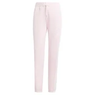 Spodnie rowerowe - adidas Kobiety ESSENTIALS 3-STRIPES FRENCH TERRY CUFFED PANTS, Clear Pink/White, M - miniaturka - grafika 1