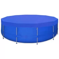 Akcesoria do basenów - vidaXL Plandeki na basen, 2 szt., PE, okrągłe, 460 cm, 90 g/m - miniaturka - grafika 1