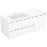 Szafki łazienkowe - Mexen Orio szafka łazienkowa 120 cm z umywalką Otis lewą, 2S, 1D, biała mat - 91A13-12047-3-BBFFF01-W18L01 - miniaturka - grafika 1