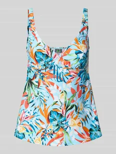 Top tankini z kwiatowym wzorem na całej powierzchni model ‘Caru’ - Stroje kąpielowe - miniaturka - grafika 1