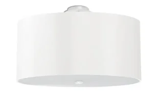 Biały okrągły plafon minimalistyczny 50 cm - 2X EX665 C2-Z00 - Lampy sufitowe Biały okrągły plafon minimalistyczny 50 cm - 2X EX665 C2-Z00 - Lampy sufitowe - miniaturka - grafika 1