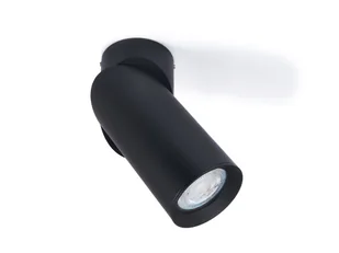 LVT Oprawa halogenowa natynkowa ścienno - sufitowa LED Rita x1 - Czarna LAMPA-2771 - Lampy ścienne - miniaturka - grafika 1