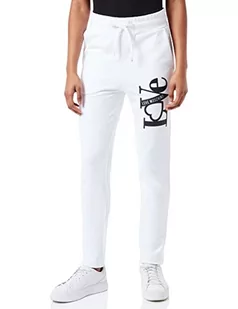 Love Moschino Damskie spodnie dresowe o luźnym kroju, Optyczny biały, 38 - Spodnie damskie - miniaturka - grafika 1