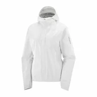 Kurtki i kamizelki sportowe damskie - Kurtka Salomon Bonatti Waterproof W White - miniaturka - grafika 1