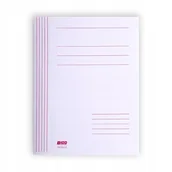 Teczki i skoroszyty - BIGO Skoroszyt zwykły A4 1/1 biały b/fałdy VB0655 - miniaturka - grafika 1