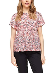 s.Oliver Damska koszulka ze wzorzystym haftem, Light Pink Aop, 36 PL - Koszulki i topy damskie - miniaturka - grafika 1