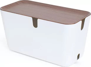 Pojemnik na kable Hideaway XXL w kolorze drewna - Pudła i pojemniki do przechowywania - miniaturka - grafika 1