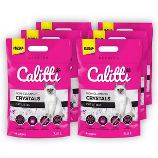 CALITTI Żwirek silikonowy Crystals 3,8Lx6 = 22,8L - Żwirek dla kotów - miniaturka - grafika 1