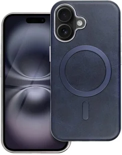 Futerał GENTLEMAN MAG COVER kompatybilny z MagSafe do IPHONE 15 PRO MAX granatowy - Etui i futerały do telefonów - miniaturka - grafika 1