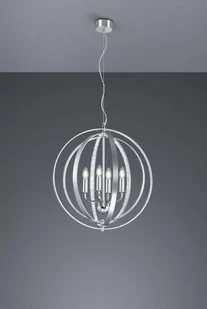 Trio LAMPA wisząca CANDELA 102000405 świecznikowa OPRAWA zwis pierścienie rings kula ball szczotkowane aluminium 102000405 - Lampy sufitowe - miniaturka - grafika 1