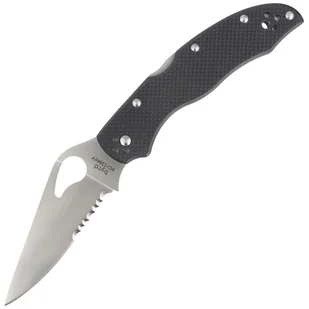 Nóż składany Spyderco Byrd Harrier 2 Black G-10, Combo Edge 8Cr13MoV (BY01GPS2) - Noże - miniaturka - grafika 1