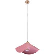 Lampy sufitowe - Britop LAMPA wisząca HATTU 1615519174 materiałowa OPRAWA kopułowy ZWIS vintage różowy - miniaturka - grafika 1