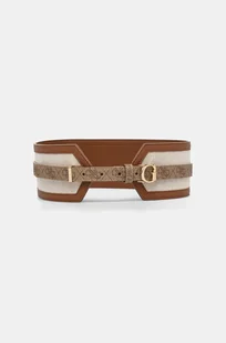 Guess pasek KERIMA damski kolor beżowy BW9148 P4380 - Paski - miniaturka - grafika 1