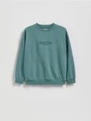 Kurtki i płaszcze dla chłopców - Reserved - Bluza z nadrukiem - morski - miniaturka - grafika 1