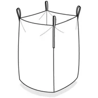 Pojemniki przemysłowe - Worek BIG BAG otwarty testowany certyfikat 90x90x130cm 1000kg - miniaturka - grafika 1