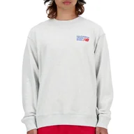 Bluzy męskie - Bluza męska New Balance MT41547AHH - szara - miniaturka - grafika 1