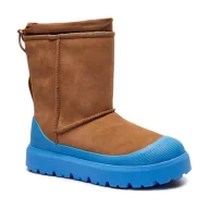 Buty zimowe męskie - UGG Skórzane śniegowce CLASSIC SHORT WEATHER HYBRID - miniaturka - grafika 1