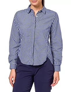 Bluzy damskie - Odlo bluza damska Blouse l/s MEADOW LO, biała - indigo, M 525701 - grafika 1
