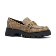 Półbuty damskie - Guess Loafersy ALMOSTY | z dodatkiem skóry - miniaturka - grafika 1