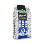 Pozostałe ozdoby ogrodowe - Otoczak Extra White Thassos 10 - 30 mm 20 kg a'60 Biovita - miniaturka - grafika 1