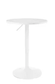 Ławy i stoliki kawowe - Stolik regulowany Round - Biały/Biały - miniaturka - grafika 1
