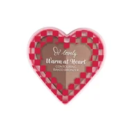 Bronzery i konturowanie twarzy - Lovely Warm at Heart Wypiekany Bronzer do Twarzy - miniaturka - grafika 1