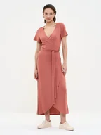 Sukienki - BIG STAR Sukienka w kolorze jasnoróżowym - miniaturka - grafika 1