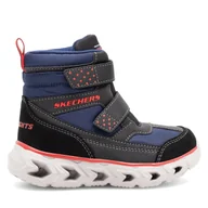 Buty dla chłopców - Śniegowce Skechers 405052N/NVBK Granatowy - miniaturka - grafika 1
