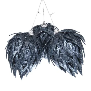 Zestaw ozdób świątecznych Sparkle blue, śr. 8 cm, 3 szt. - Ozdoby bożonarodzeniowe - miniaturka - grafika 1