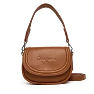 Torebki damskie - Torebka Pepe Jeans Crisha Code PL0300006 Brązowy - miniaturka - grafika 1