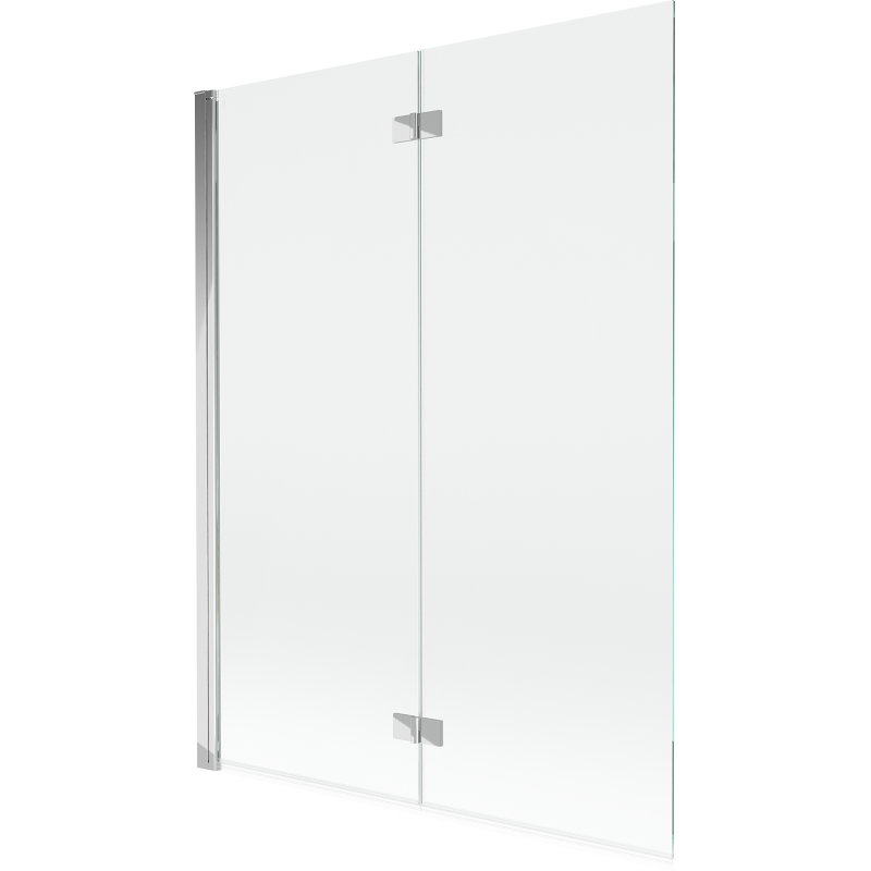 Mexen Mist parawan nawannowy 2-skrzydłowy lewy 130 x 150 cm, transparent, chrom - 8A9-130-002-01-00-L