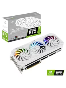 Asus ROG Strix GeForce RTX 3090 Gaming OC White 24GB GDDR6X ROG-STRIX-RTX3090-O24G-WHITE ROG-STRIX-RTX3090-O24G-WHITE - Karty graficzne - miniaturka - grafika 1