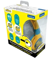 Zabawki interaktywne dla dzieci - Lexibook, Składane Słuchawki Minionki 2 W 1 Bluetooth I Przewodowe Z Zabezpieczeniem Głośności Dla Dzieci Hpbt - miniaturka - grafika 1