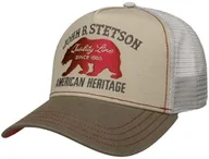 Czapki i chusty sportowe męskie - Czapka JBS-Bear Trucker by Stetson, beżowy, One Size Small - miniaturka - grafika 1