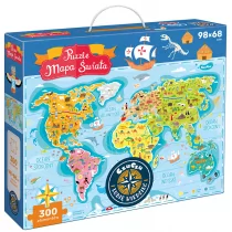 Puzzle CzuCzu Mapa Świata 300 elementów - Puzzle - miniaturka - grafika 1