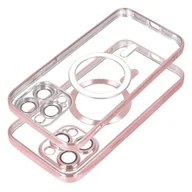 Etui i futerały do telefonów - Futerał Electro Mag Cover kompatybilny z MagSafe do IPHONE 15 PRO MAX złoty róż - miniaturka - grafika 1