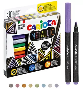 Carioca Pisaki metaliczne 8 kolorów CARIOCA - Przybory szkolne - miniaturka - grafika 2