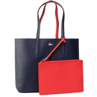 Torebki damskie - Torebka Lacoste Shopping Bag NF2142AA Czerwony - miniaturka - grafika 1