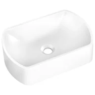 Umywalki - AXIS GROUP Umywalka Maun nablatowa granitowa biała - miniaturka - grafika 1