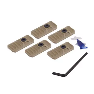 Strike Industries - Zaślepki LINK Cover do M-LOK / KeyMod - 5 szt. - FDE - SI-LINK-COVER-FDE - Osprzęt do wiatrówek - miniaturka - grafika 2