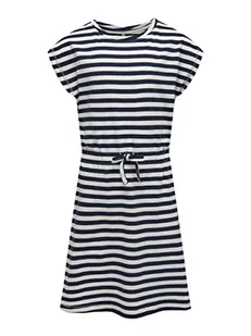ONLY Dziewczęca Konmay S/S Dress Noos JRS sukienka z dżerseju, Navy Blazer/Stripes: Cloud Dancer, 158/164 cm - Sukienki - miniaturka - grafika 1