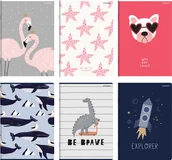 Zeszyty szkolne - Zeszyt Top 2000 Megamix A4 32 kartki w linię podwójną kolorową - miniaturka - grafika 1