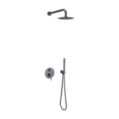 Zestawy prysznicowe - Excellent Zestaw prysznicowo-wannowy 3-funkcyjny z deszczownicą 25 cm - miniaturka - grafika 1