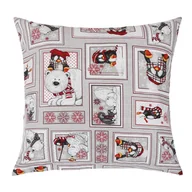 Pozostałe akcesoria świąteczne - Bellatex Mała poduszka Zimowy patchwork, 45x45 cm - miniaturka - grafika 1